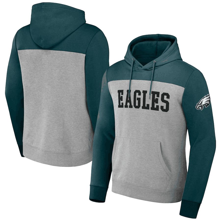 Men 2023 NFL Philadelphia Eagles grey Sweatshirt style 1